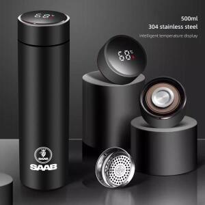 차량용 보온컵 500ml 물컵 커피 차 보온병 사브 93 93X 95 96 97 94X 92X 99 9X 9000 터보X 피닉스 소넷용