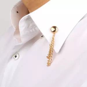 자석 셔츠 슬리브가터 소매고정 체인 골드 2P