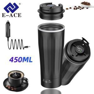 12V24V 450ML 휴대용 캠핑 여행용 차량용 히트컵 스테인리스 스틸 전기 주전자 커피 보온컵 차량용 겨울 액