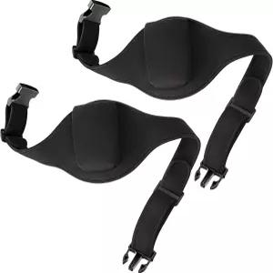 프렌다 2피스 마이크 벨트 팩 피트니스 강사 파우치 캐리어 홀더 조절 가능한 허리 가방 극장용 네오프렌