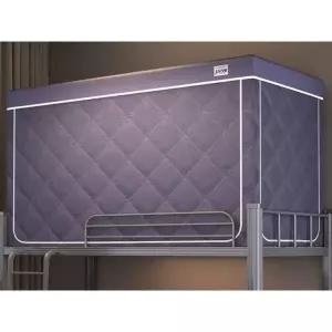 프리미엄 2층 침대 난방텐트 보온 1인용 방한텐트 싱글 사각 다크블루 하단