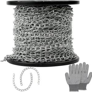 160피트 높이의 걸이용 잭 체인 바구니 아연 도금 강철 작은 사진 새 모이통 식물 여분의 장갑이 달린 조명