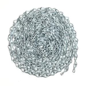 14 x 15-FT 아연 도금 스틸 잭 체인 u2013 매달림 경량 내구성 마감용 용접 없는 트위스트