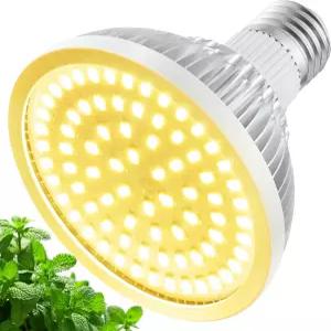 GulitLum 실내 식물을 위한 전구 재배 풀 스펙트럼 LED 18W(180W 등가) 3500K 웜 라이트 일반 램프를 PAR30