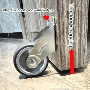 1pc 도어 안티 드롭 풀리 하단 지원 휠 캐비닛 홈 하드웨어에 대한 내마모성 자동 도어로드 베어링