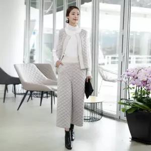 엄마옷 누빔통바지 조끼 상하세트 1GHJ24732 중년여성 마담 60 70대  빅사이즈 할머니