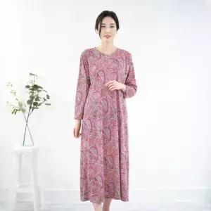 엄마옷 면 페이즐리 원피스 홈웨어 1GHJ24478 중년여성 마담 60 70대  빅사이즈 할머니