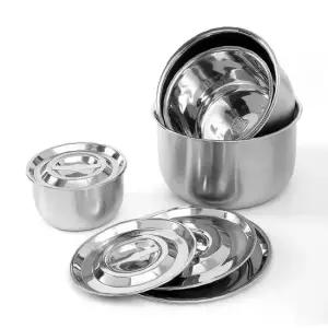 원키친 뚜껑 믹싱볼 4종세트 샐러드 깊은 스텐볼