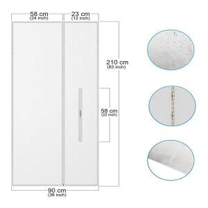 AirLock 창 씰 모바일 에어컨 장치용 지퍼 및 가 포함된 유연한 천 씰링 플레이트 씰-A70Z