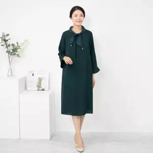 엄마옷 리본 노방 터틀원피스 1GHJ24231 중년여성 마담 60 70대  빅사이즈 할머니