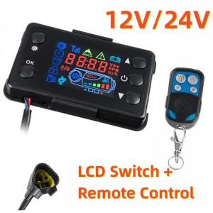 12V24V LCD 모니터 스위치리모컨 포함미포함 자동차 에어 디젤 히터 주차 컨트롤러용 범용