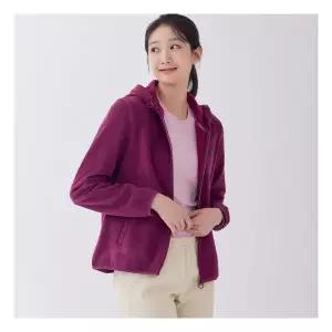 [지센] [24FW] 여성 [에센셜] 후드 긴팔 후리스 점퍼 LSJPOA71PP 942823