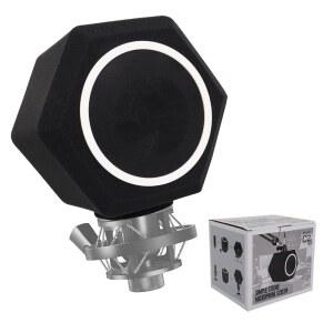 [미국배송] 대부분의 마이크 고밀도 폼 및 5면 씰 듀얼 레이어 팝 필터 팟캐스트 스트리밍 스튜디오 녹음을 위한 휴대용 보컬 부스 실드