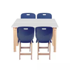 어린이 초등4인책상의자세트 학교 공부방(중형/대형)