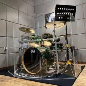 가림막 차음판 사운드 연습실 투명 아크릴 합주 교회 방음모드 드림실드 무대드럼스크린