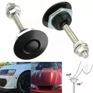 본넷덕트 푸시 버튼 퀵릴리즈 후드 핀 보닛 잠금 클립 래치 범퍼 2개