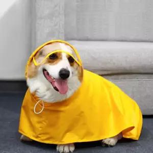 올인원 반려동물 비옷 방수모자포함 개옷 애견비옷