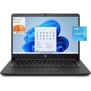 HP 스트리밍 14 HD LAPTOP 랩탑 노트북, Intel 셀러론 N4120, 4GB RAM, 64GB eMMC, Win 11, MS 365 노트북