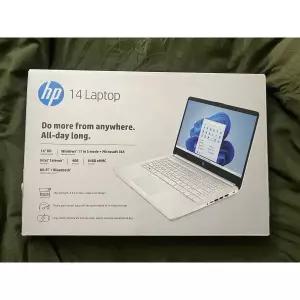 HP 14 LAPTOP 랩탑 노트북 14-dq0052dx Intel 셀러론 N4120 4GB 64GB eMMC Windows 11 S 실버 가벼운 인강