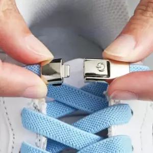 JDS 간편 안풀리는 신발끈 블랙 운동화끈 무매듭 노타이