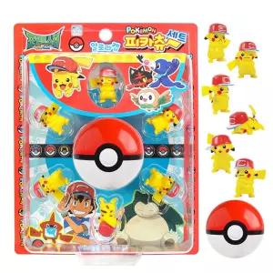 포켓몬 알로라캡 피카츄 피규어 6종세트 몬스터볼