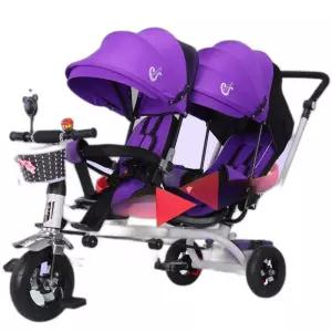 쌍둥이 자전거 선물 하이웨스트 더블 세발자전거 사이클 라이딩