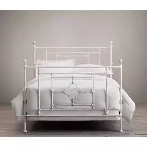 미니멀 빈티지 클래식 철제 1200mm 블랙 침대프레임