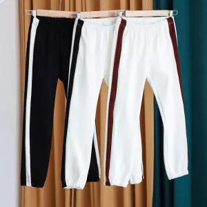 옆라인 주니어 퍼 소세지바지 조건팬츠 조거팬츠 기모 아동