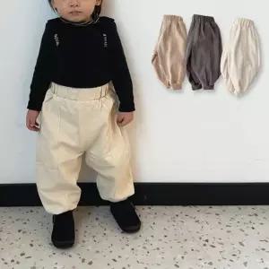 아동용 조거핀턱 면바지 팬츠 205271 봄 밴딩 유아 배기 아가 아기