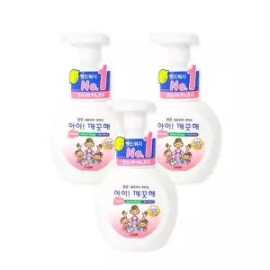유아 핸드워시 용기 250ml 레몬향 3개 세트 거품비누 손세정제