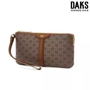 [닥스] DCWA6E804 [SAINT BARNET] 세인트바넷 브라운 DD패턴 가죽 미니 클러치백 닥스핸드백 DCWA6E804W2