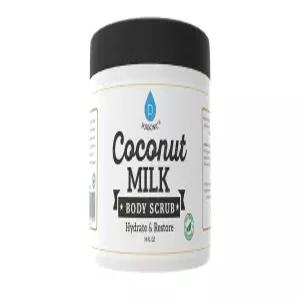 모든 피부 타입을 위한 죽은 바다 소금 아몬드 오일 비타민 E가 함유된 푸르소닉 코코넛 밀크 바디 스크럽