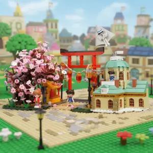 킵플레이 명탐정코난 블럭 장난감 캐릭터 피규어 수집 장식용 애니메이션 꽃놀이 유령도둑