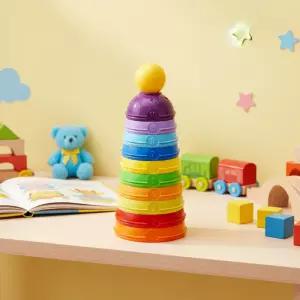 컵쌓기 블록 돔형 스태킹 블럭 소근육 칼라 유아 컵쌓기놀이 스택스 숫자놀이 수세기 10p