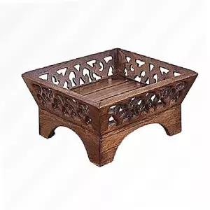 과일 3단 디저트 테이블 예쁜 접시 빈티지 제품 라운드 스낵 새로운 나무 원목 카페 돔