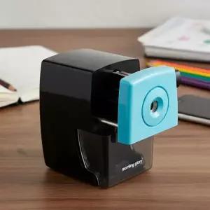 고정 레버형 사무실 심플 핸들 수동 연필깎이 블루