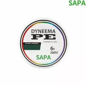 싸파 다이니마 P.E합사낚시줄 다크그린 200m 6호