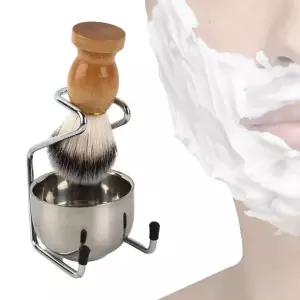 남성 면도 솔과 거치대 바버샵 스타일 클래식 면도기 준비물 (WFJ6V99)