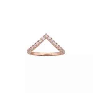 [롯데백화점]티르리르 브이 스톤 패션핑크 반지 HRCDB0002P