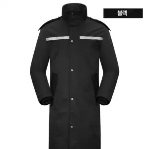 판초우의 롱코트 농사 배달 방수원단 작업복 건설현장 겨울비옷 비옷 방수