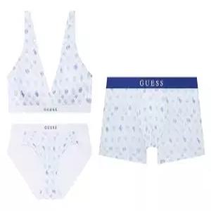 게스언더웨어 (노와이어)심볼 로고라인 남여커플세트(ODWBR796ODMDR796BU)