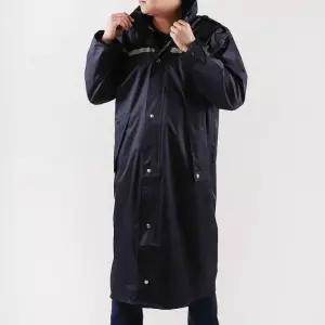 기능성우비 여성비옷 남여공용 우비 롱 패션우의 여성레인코트 방풍 네이비