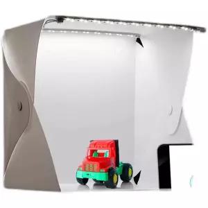 휴대용 사진 스튜디오 박스 배경 포토 작은 포토박스 듀얼 라이트 2가지