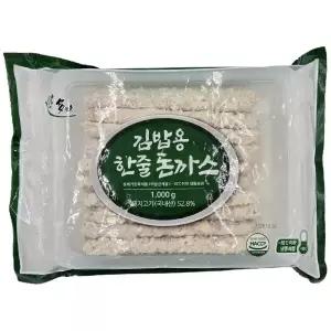 다미 김밥용 한줄 돈까스 30개 1봉(총30개/1kg)