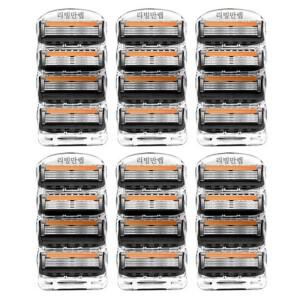 신형 프로글라이드 5중날 질레트 호한용 면도날 리필 6팩 세트