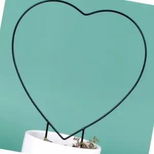 하트형 식물 지지대 화초 받침대 묘목 용기 화단 장식용 지원대 (WFK6B02)