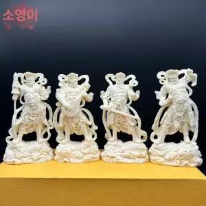 미니 사천왕상 불상 다문천왕 선물용 불교 사대천왕