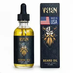 남성용 프리미엄 올 내추럴 2플로즈 베이엔 비어드 오일 더 진하고 진한 풀러 성장을 위해 미국산 보습