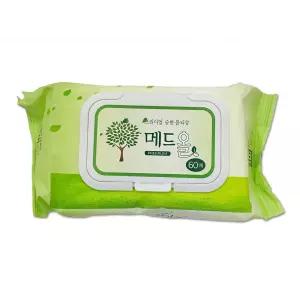 메드올 물티슈 빅사이즈 300x200 60매 병원용 환자용 청소용 은나노 간병용
