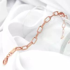 14kgp 로즈골드 베이직 볼드 체인 패션 팔찌 데일리팔찌 기본팔찌 팔찌선물